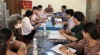 Đồng chí Bùi Huy Thọ   Giám đốc Ngân hàng nhà nước chi nhánh tỉnh Bình Phước   thành viên Ban đại diện Hội đồng quản trị Ngân hàng CSXH tỉnh làm việc tại xã Thọ Sơn