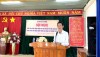 TUV, Bí thư Huyện uỷ Bù Đăng Vũ Lương phát biểu tại hội nghị đối thoại
