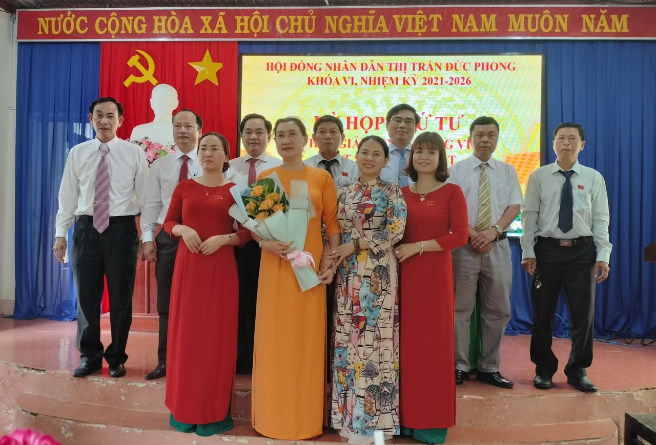 Hội đồng nhân dân TT Đức Phong tổ chức kỳ họp đột xuất Bầu bổ sung chức danh Chủ tịch UBND khóa VI (nhiệm kỳ 2021-2026)