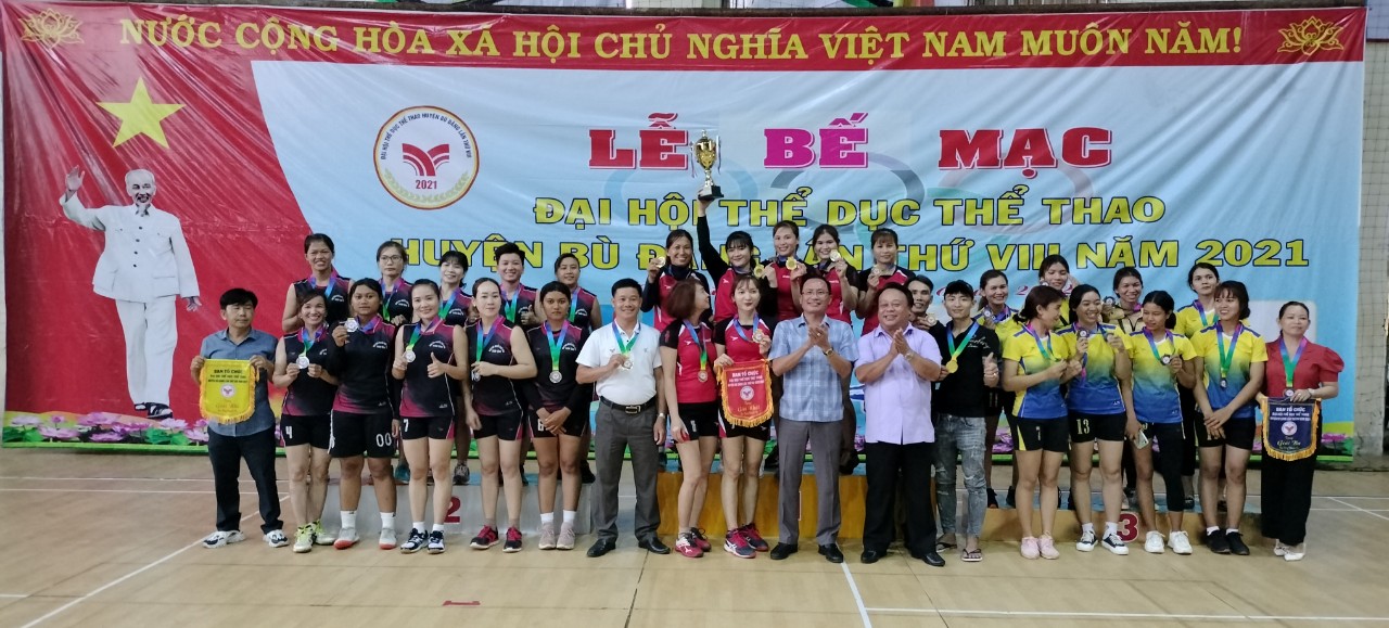 Xã Đức Liễu đạt giải nhất toàn đoàn tại Đại hội thể dục thể thao huyện Bù Đăng lần thứ 08/2021