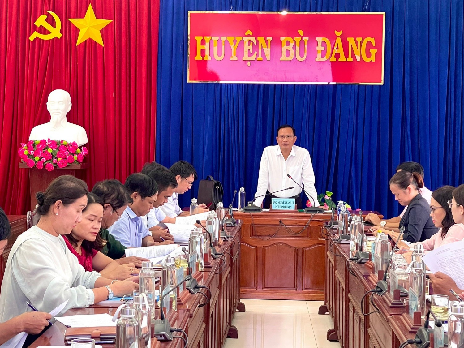 UVTV, Phó Chủ tịch UBND huyện Nguyễn Văn Lưu chủ trì giao ban quý 3-2023