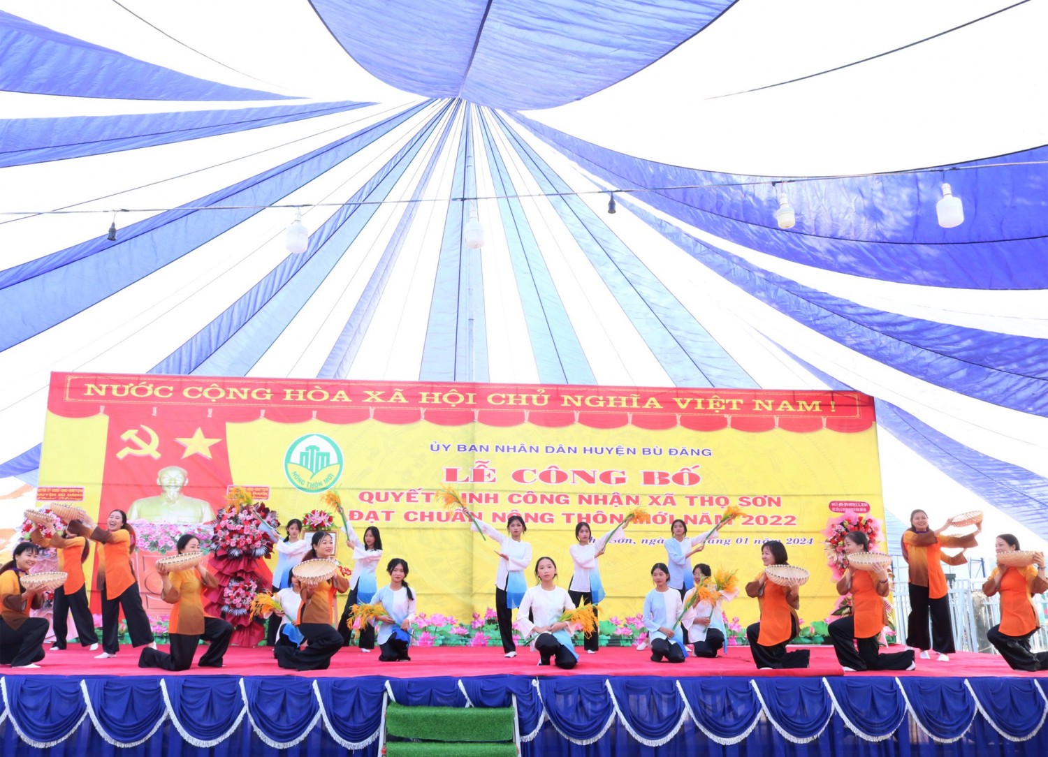 Xã Thọ Sơn đón nhận Quyết định công nhận xã đạt chuẩn Nông thôn mới năm 2022