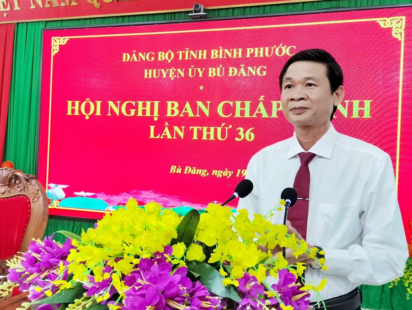 Hội nghị Ban Chấp hành Đảng bộ huyện Bù Đăng lần thứ 36