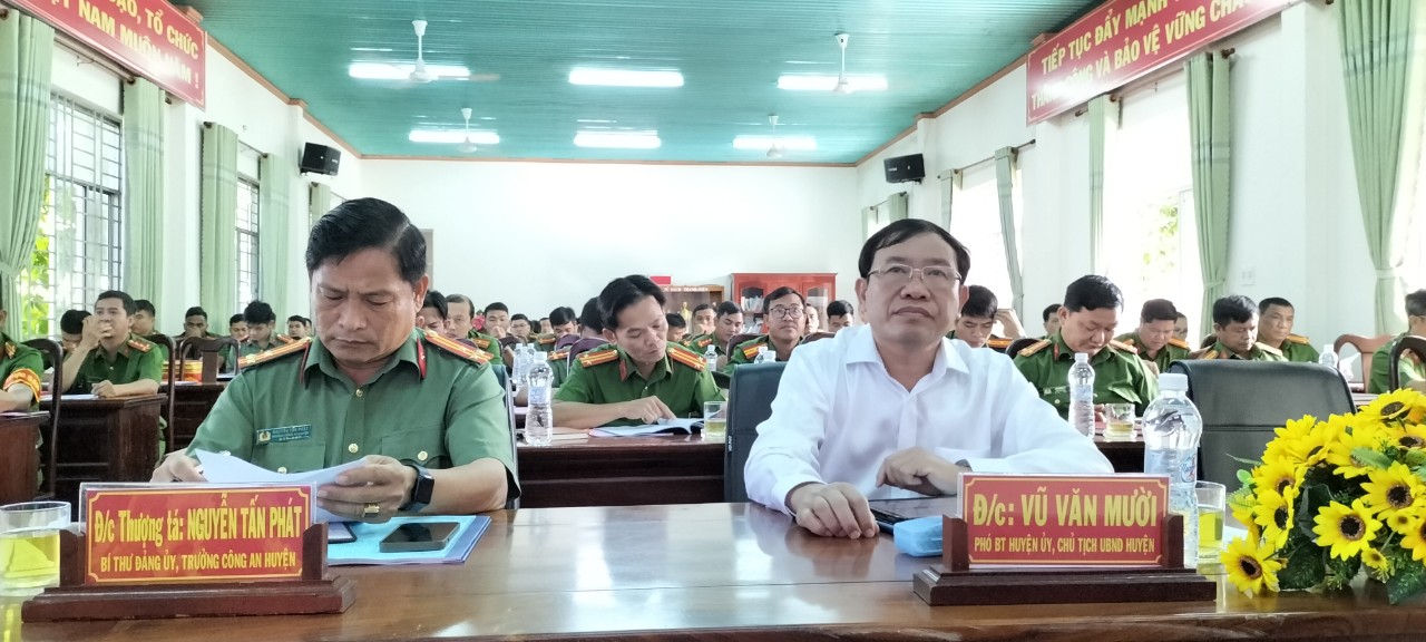 Đảng ủy công an huyện Bù Đăng tổ chức hội nghị sơ kết công tác Đảng và công tác Công an 9 tháng đầu năm 2023
