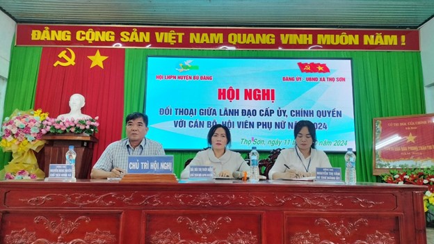 Thọ Sơn: Tổ chức đối thoại giữa người đứng đầu với hội viên phụ nữ năm 2024.